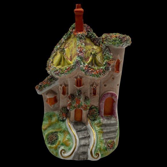 Antique 19th Century Staffordshire Flatback Spill Vase Made in England Collectib - Picture 2 of 16